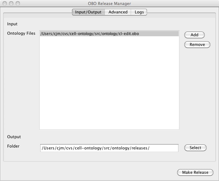 OBO Release ManagerGUI Documentation owlcollab/owltools GitHub Wiki